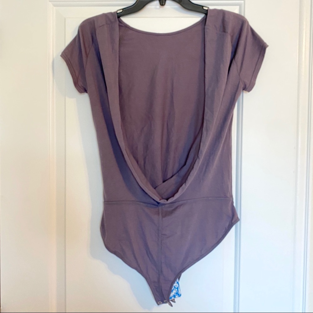 💗 FREE PEOPLE Bodysuit | Carma Scoop Cowl Back